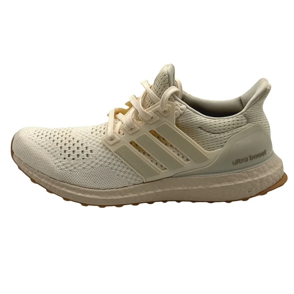 Adidas Ultraboost Women's Size 9 Cream Beige Gum Sole Running Shoes‎ Athleisure